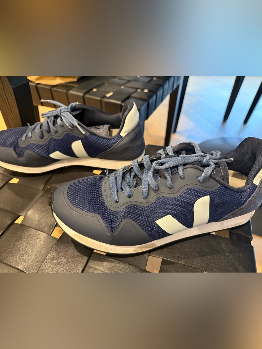 Veja Men's Navy Blue Casual Sneakers
